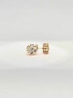 14k Earrings 14k rg 2.2g 1.04ct flow stud jc