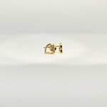 10k Earrings 10k yg .12ct open heart