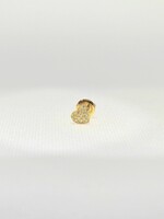 10k Earrings 10k .25ct hearts