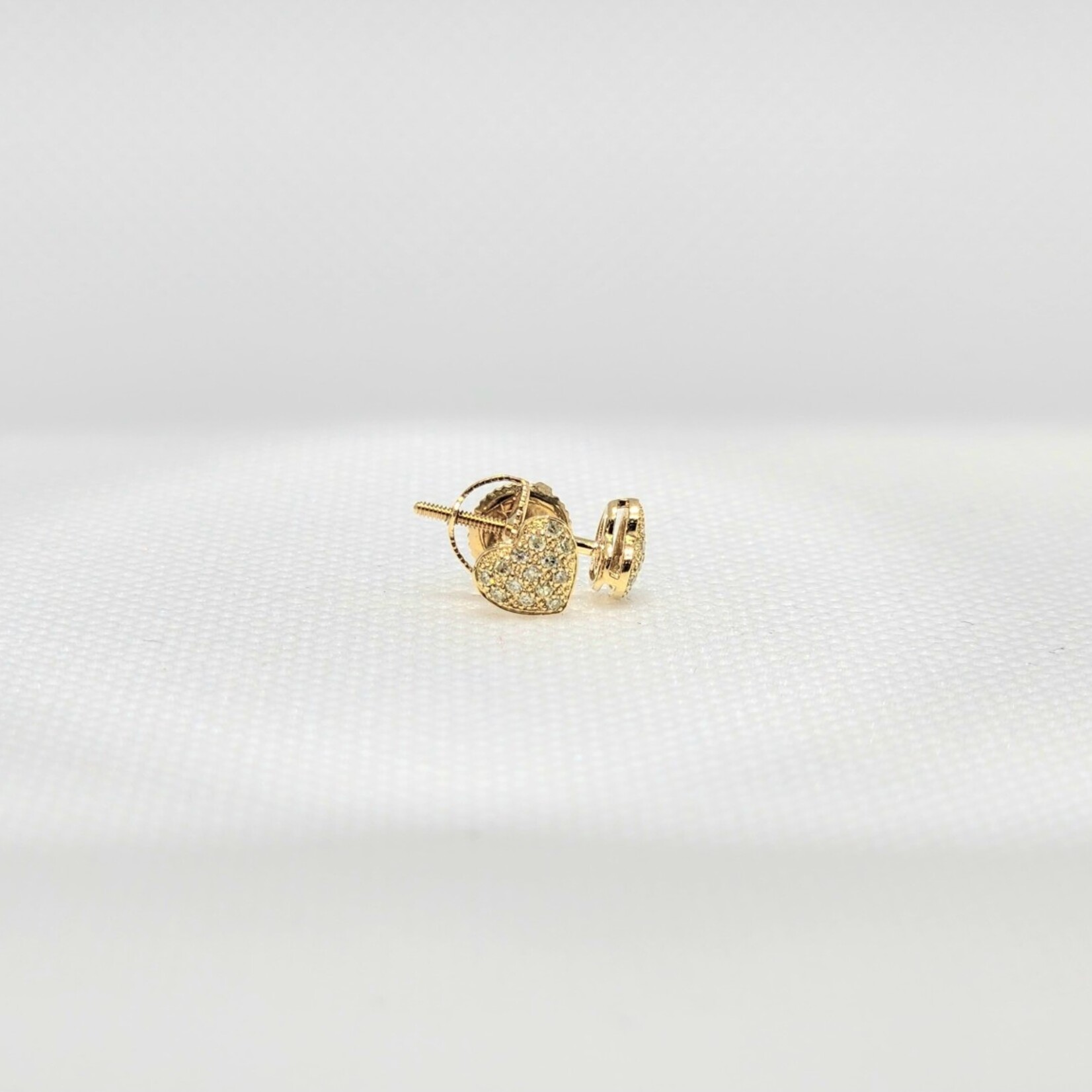 10k Earrings 10k .25ct hearts