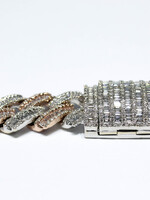 10k Bracelets 10k r/wg 107.7g 16mm 8" 13.5ct bag
