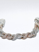 14k Bracelets 14k r/w 88.75g 10.31ct vvs 7.5" infinity