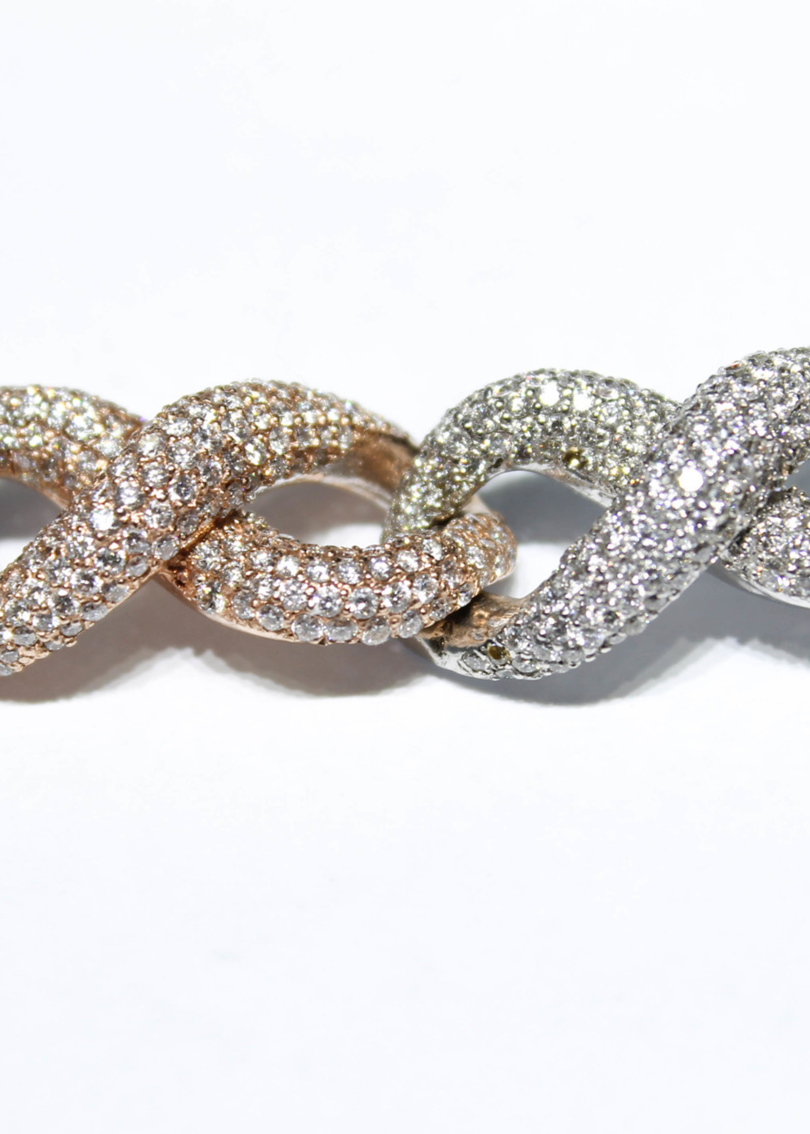 14k Bracelets 14k r/w 88.75g 10.31ct vvs 7.5" infinity