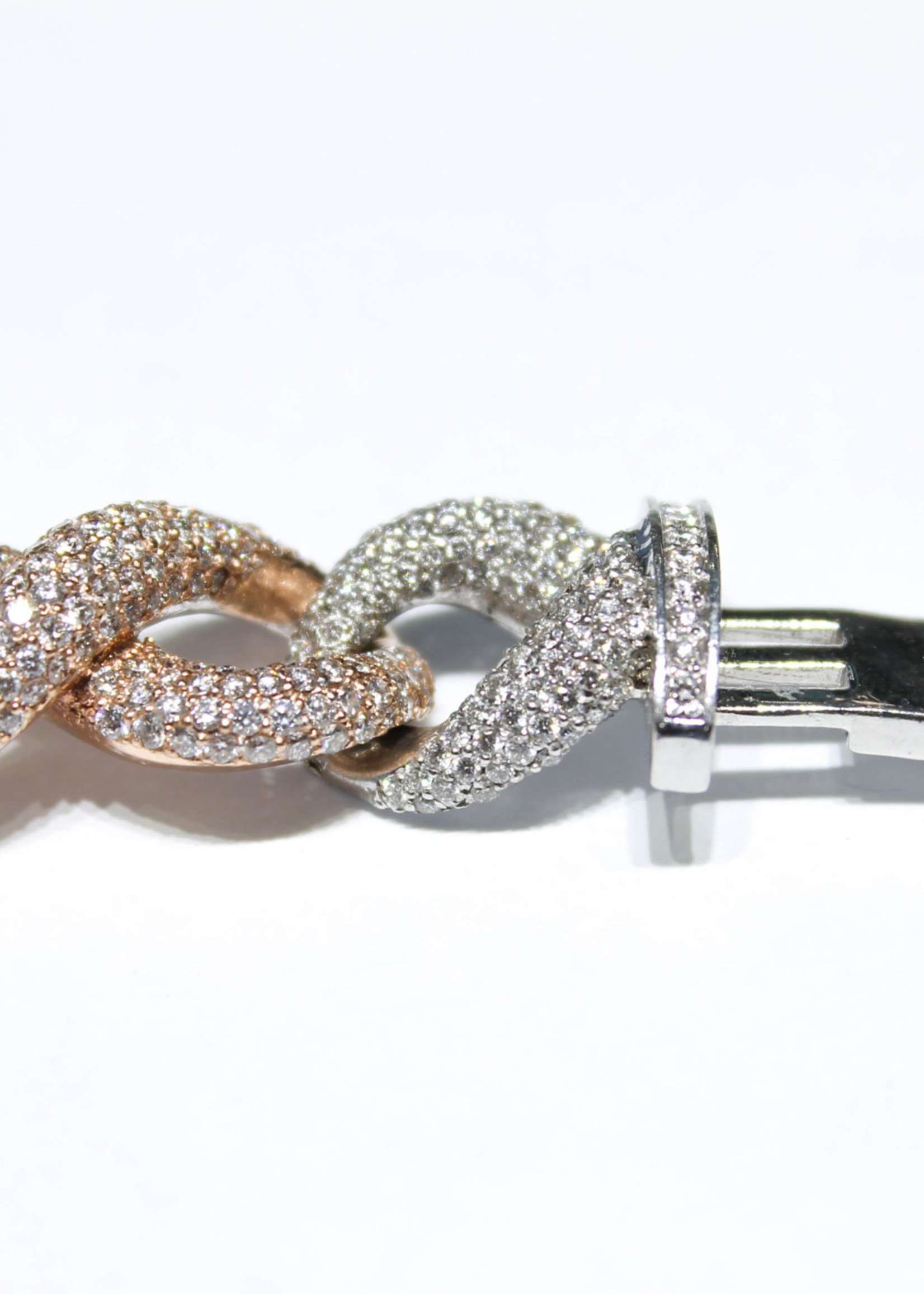 14k Bracelets 14k r/w 88.75g 10.31ct vvs 7.5" infinity