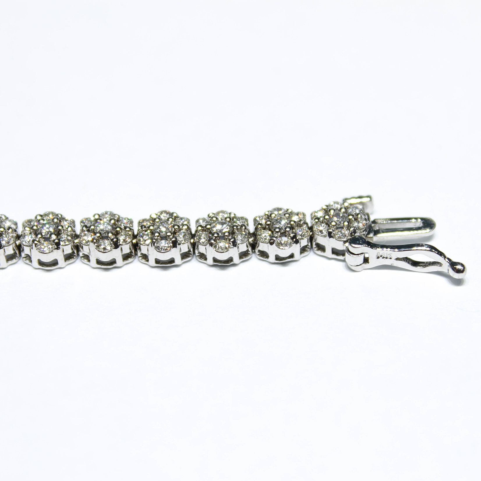 14k Bracelets 14k wg12.72g 4.41ct VS 7" #jc2508jbr