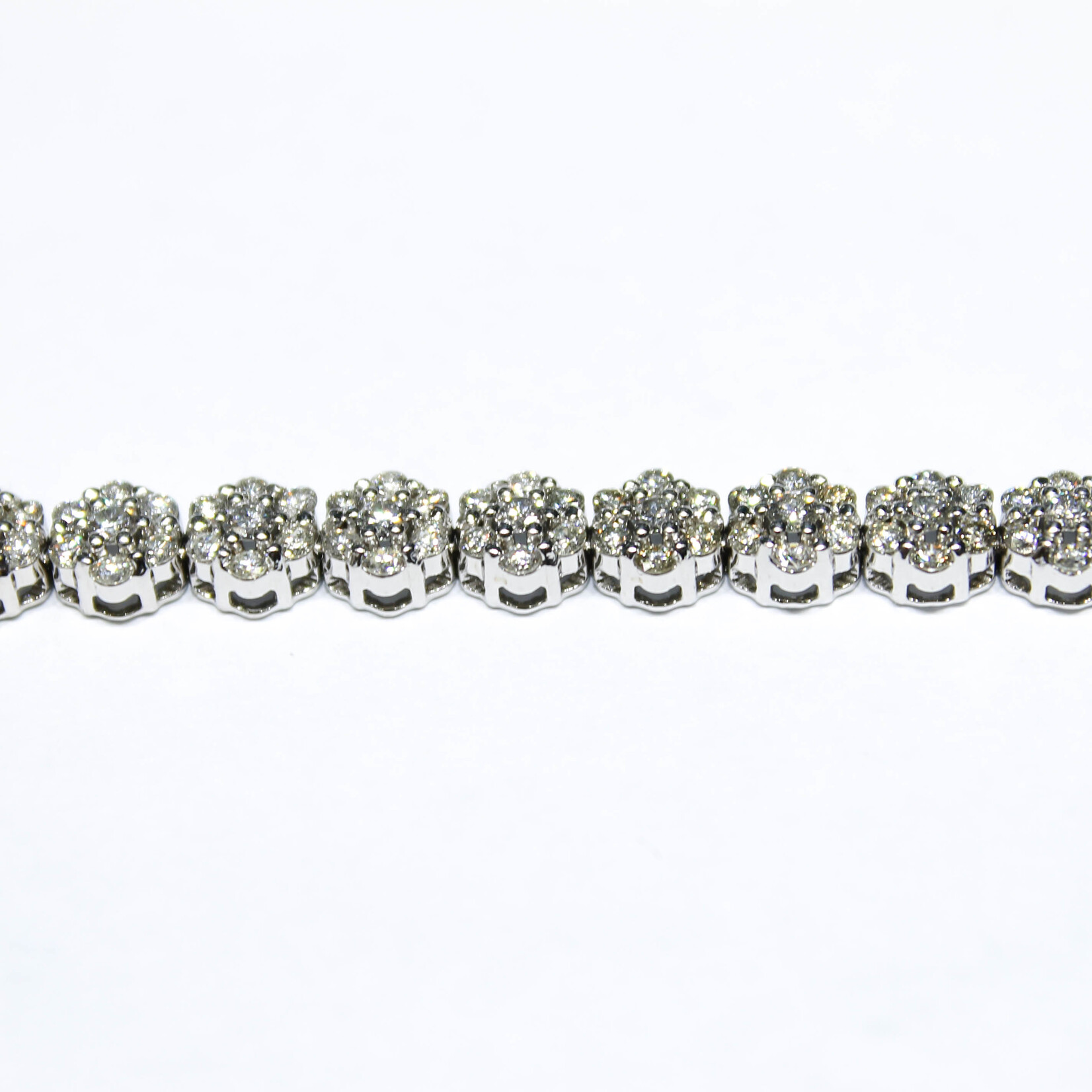 14k Bracelets 14k wg12.72g 4.41ct VS 7" #jc2508jbr