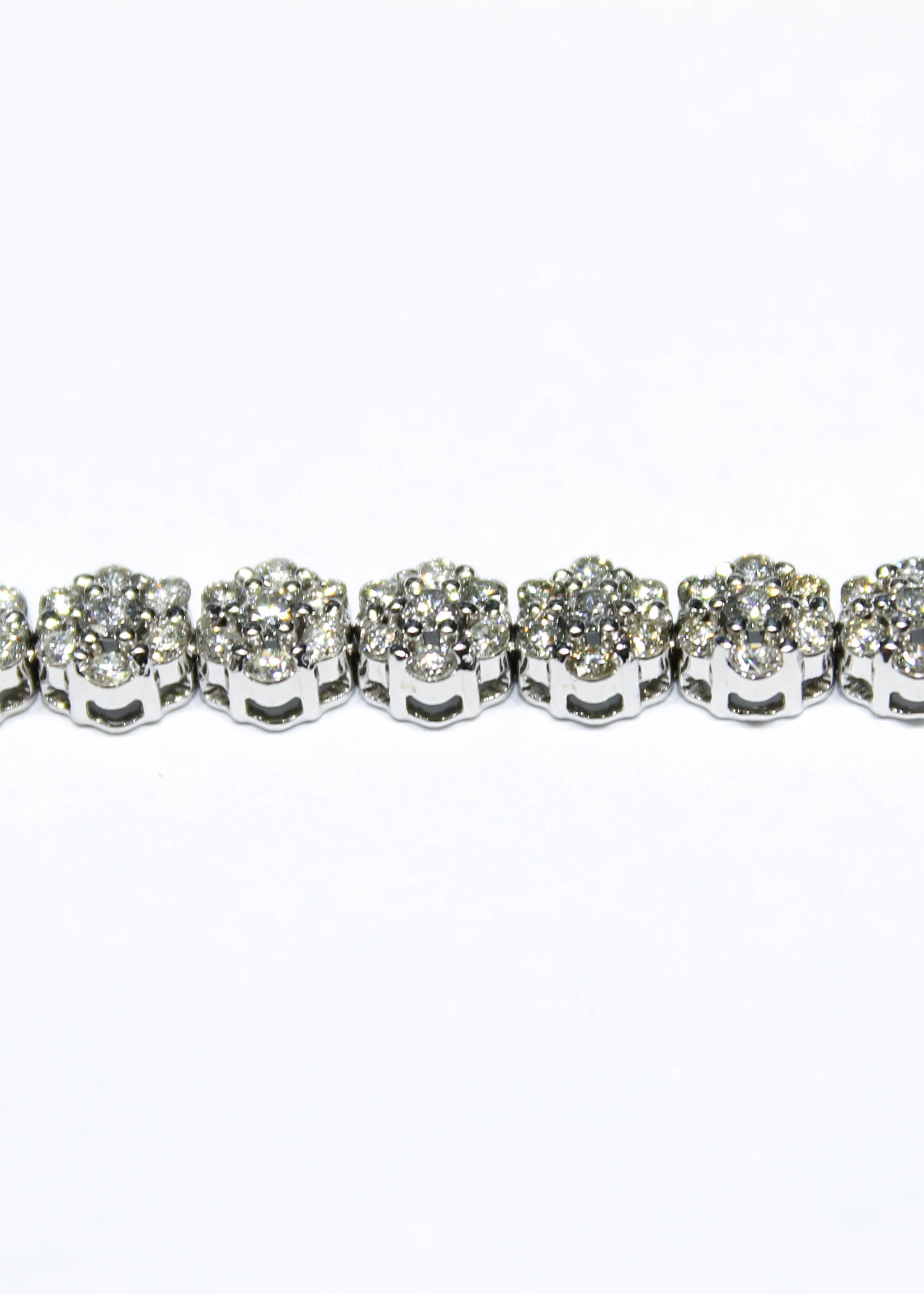 14k Bracelets 14k wg12.72g 4.41ct VS 7" #jc2508jbr