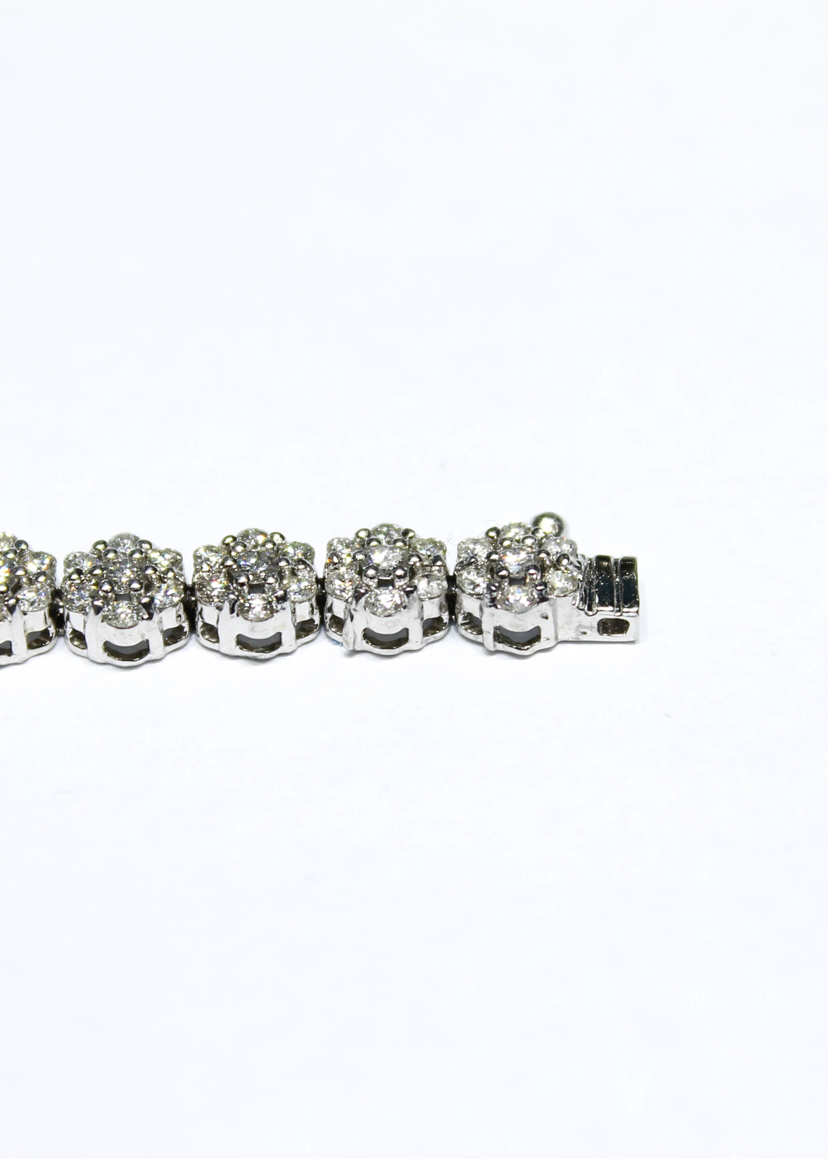 14k Bracelets 14k wg12.72g 4.41ct VS 7" #jc2508jbr