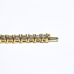 14k Bracelets 14k yg 16.6g 14k VS teni .35P 7" tb02y