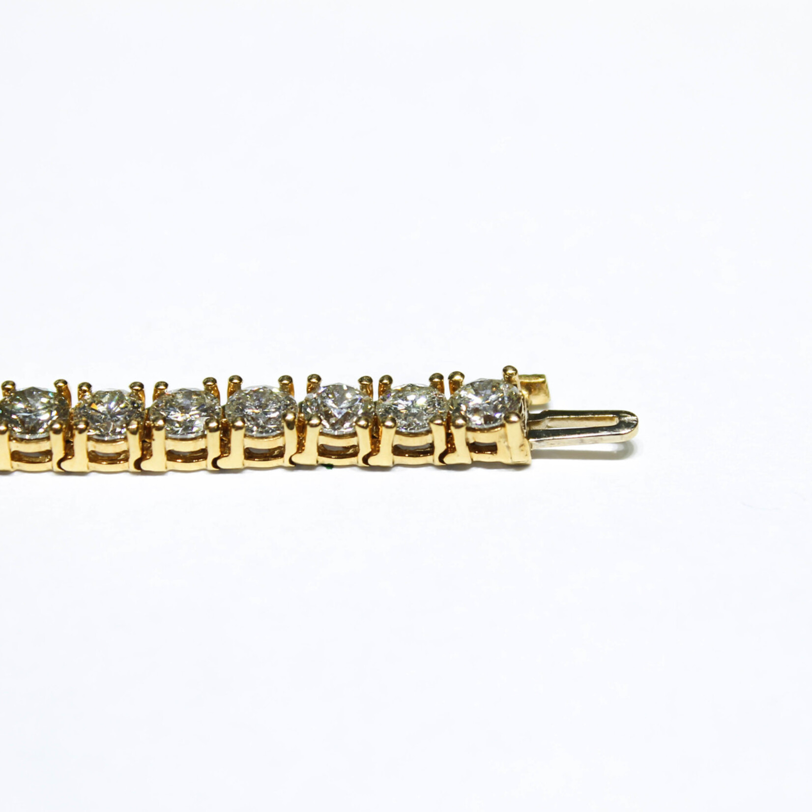 14k Bracelets 14k yg 16.6g 14k VS teni .35P 7" tb02y
