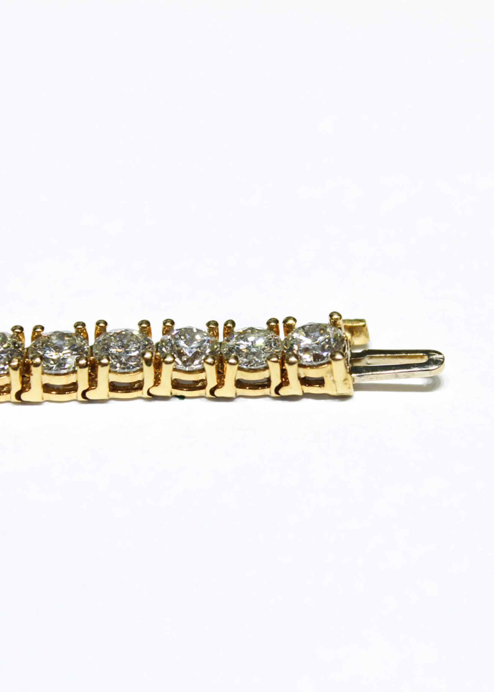 14k Bracelets 14k yg 16.6g 14k VS teni .35P 7" tb02y