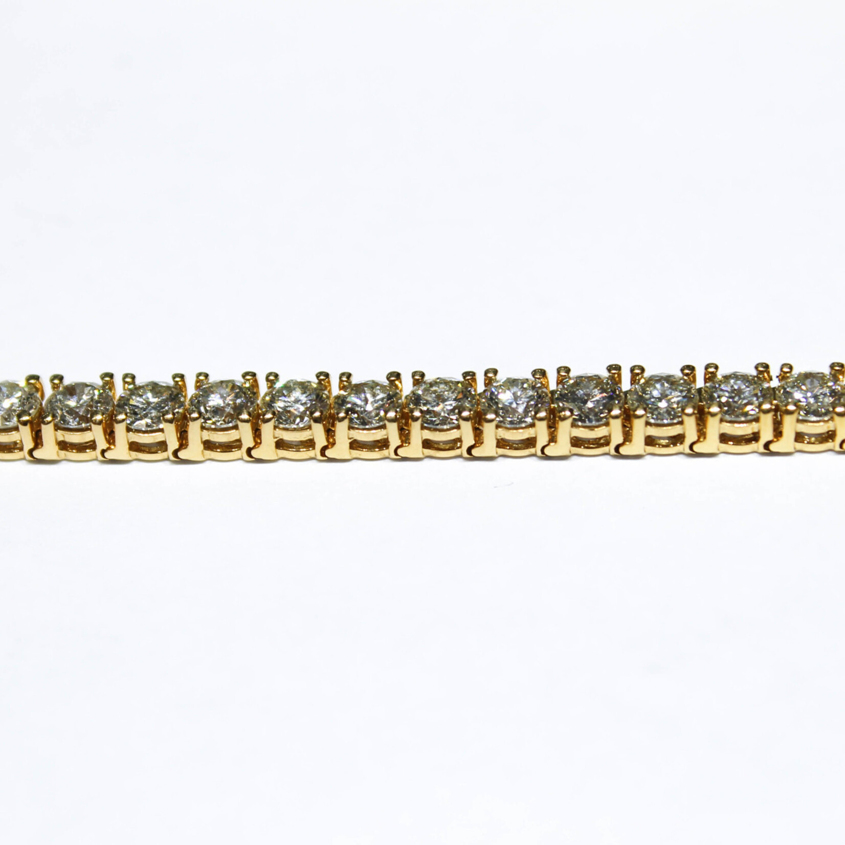 14k Bracelets 14k yg 16.6g 14k VS teni .35P 7" tb02y