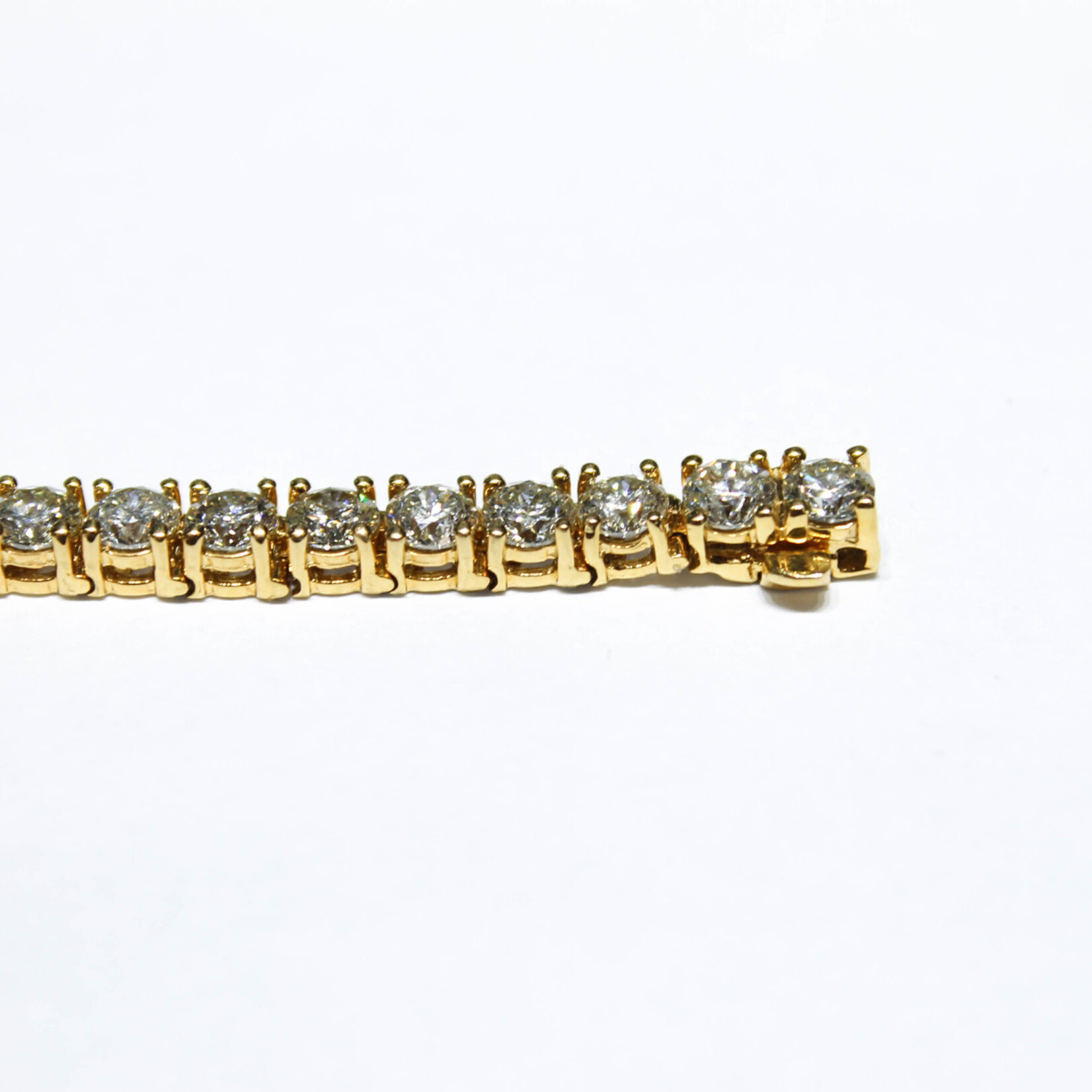 14k Bracelets 14k yg 16.6g 14k VS teni .35P 7" tb02y