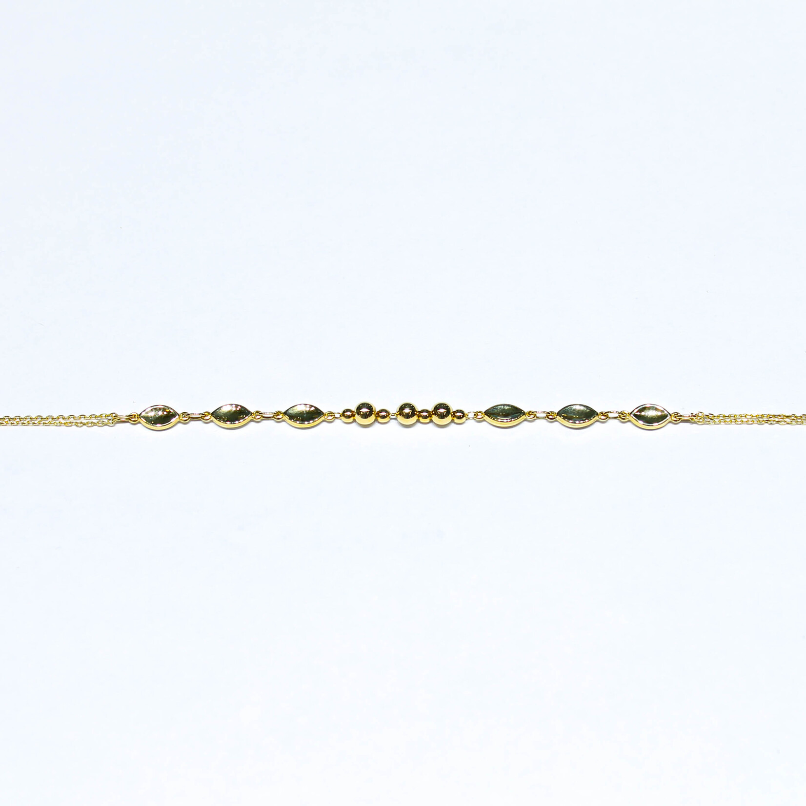 14k Bracelets 14k yg 2.3g 7" dim/circ #927003