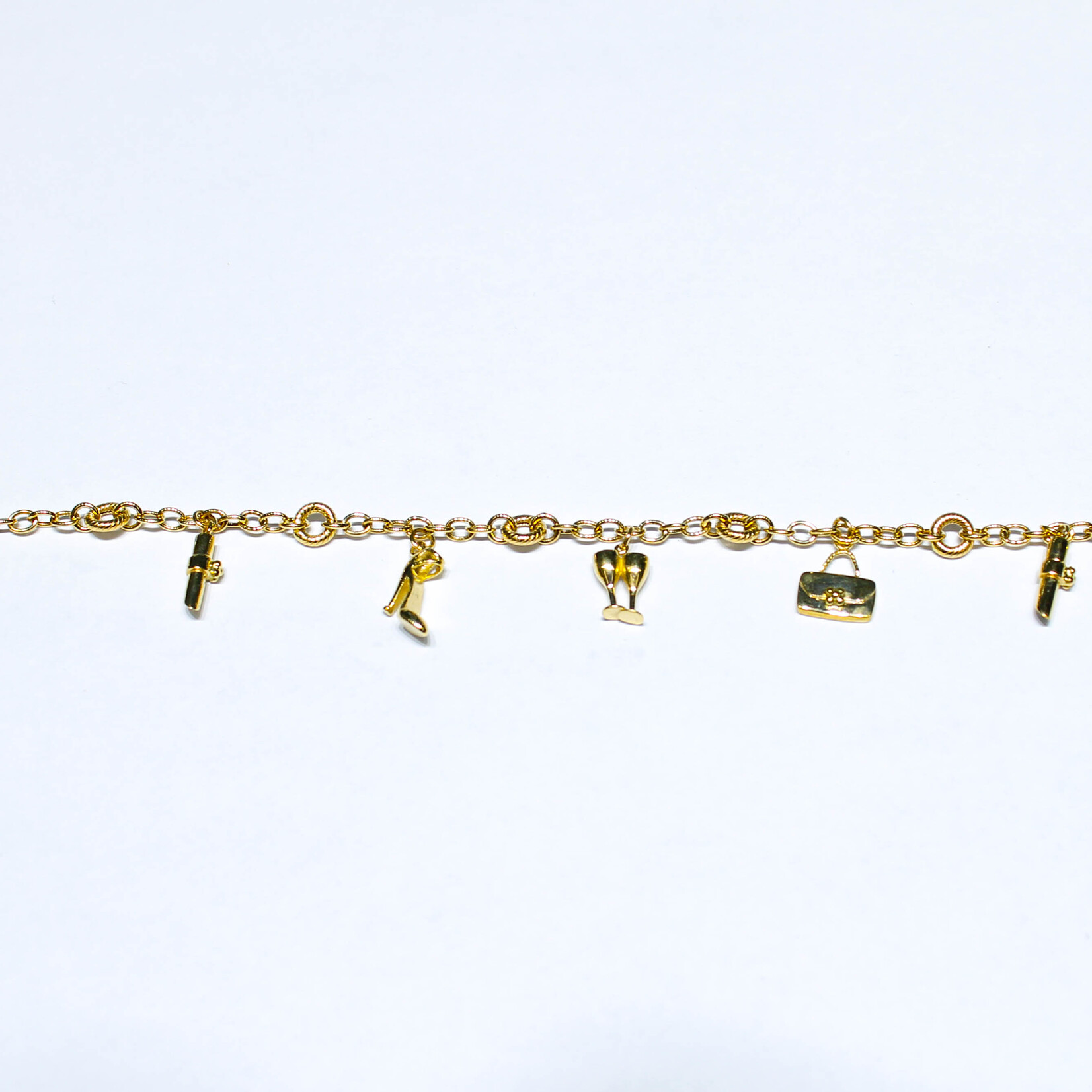 14k Bracelets 14k yg 7.03g 7.5" heel/lip #683416