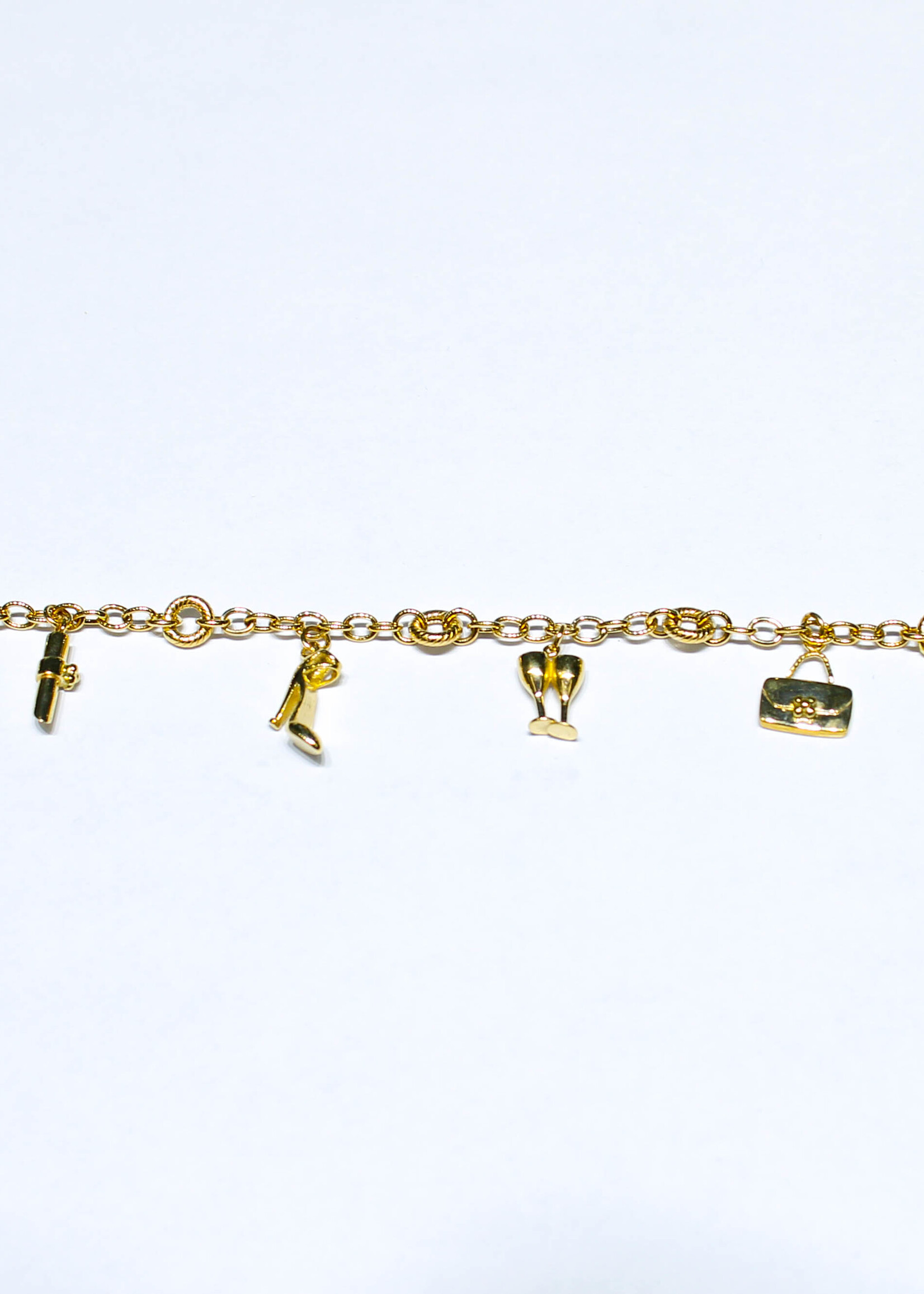 14k Bracelets 14k yg 7.03g 7.5" heel/lip #683416