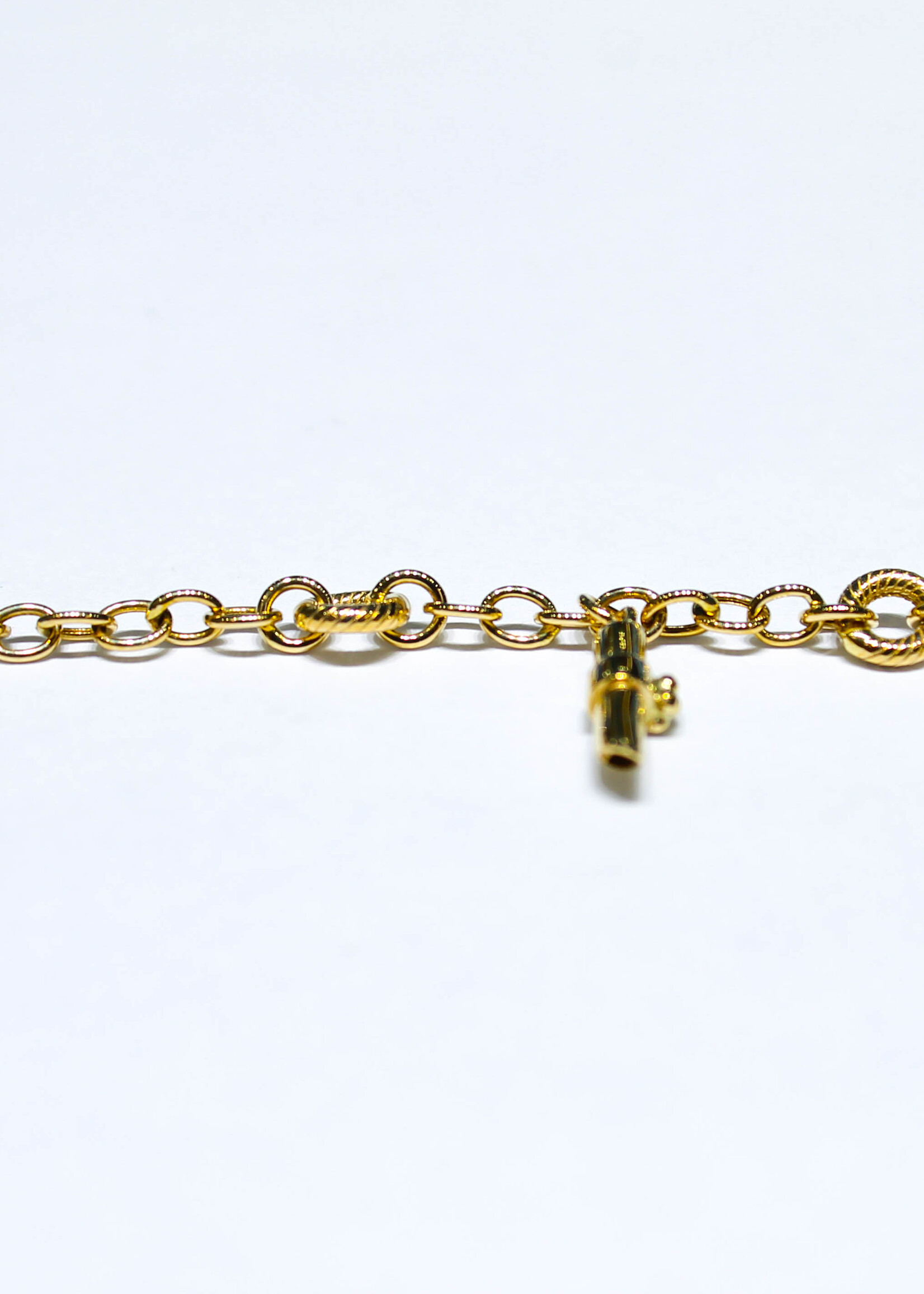 14k Bracelets 14k yg 7.03g 7.5" heel/lip #683416