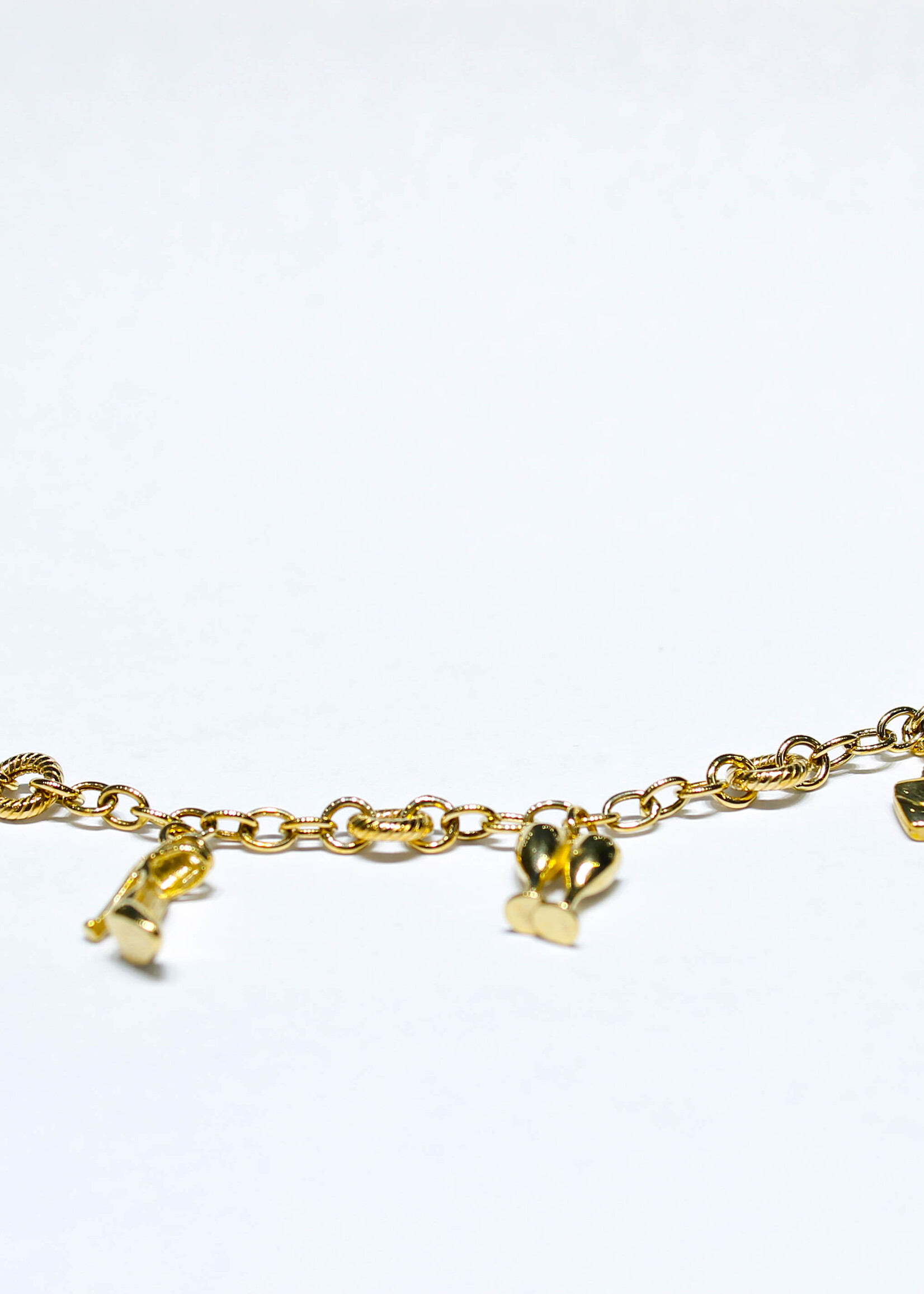 14k Bracelets 14k yg 7.03g 7.5" heel/lip #683416