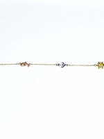 14k ank bracelets 14k yg 2.27g 10" ank/fis #755458