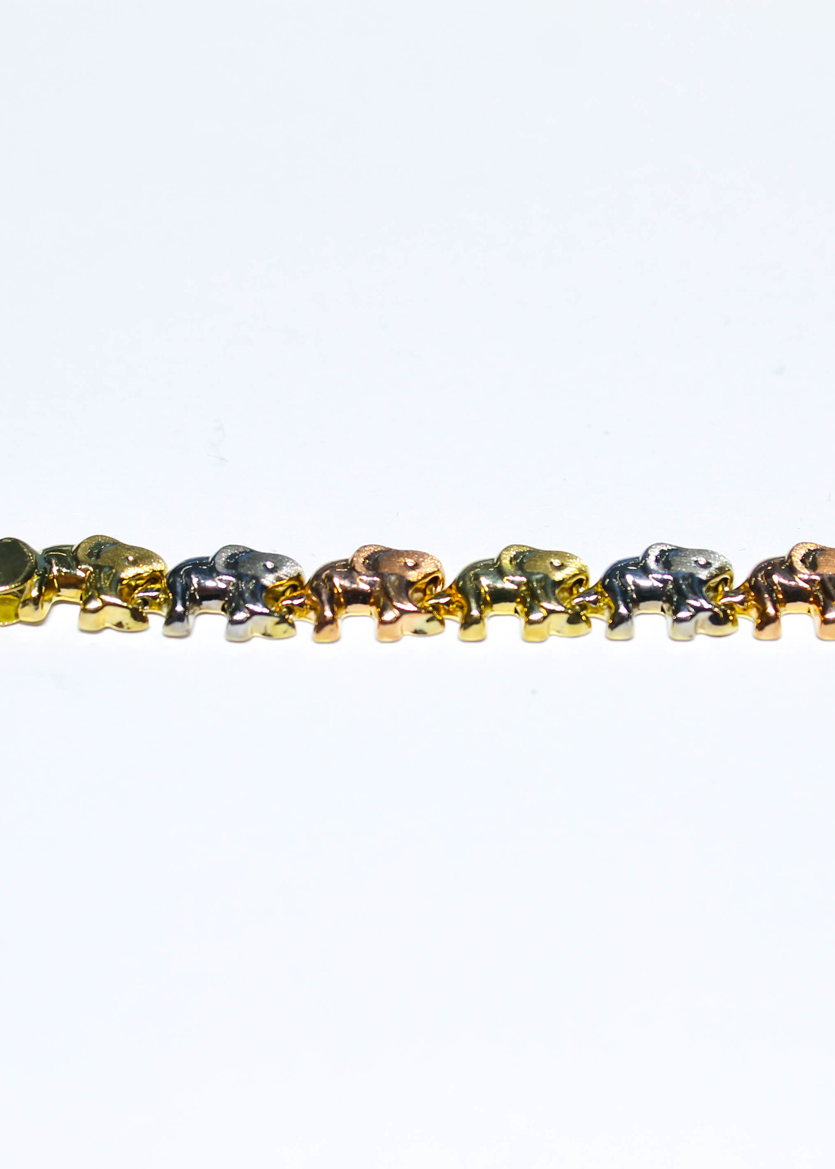 14k Bracelets 14k w/y/r 5.9g eleph