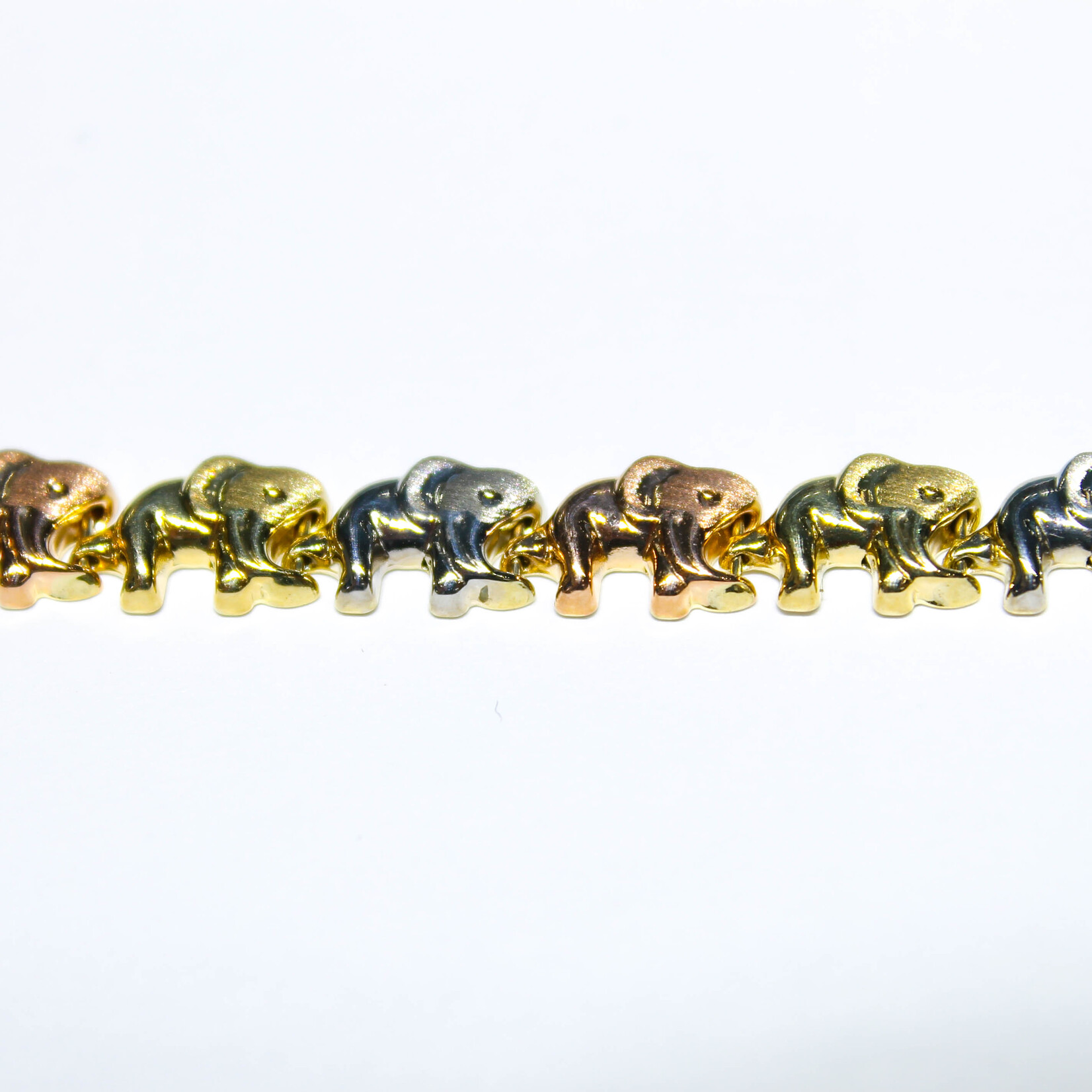 14k Bracelets 14k w/y/r 5.9g eleph