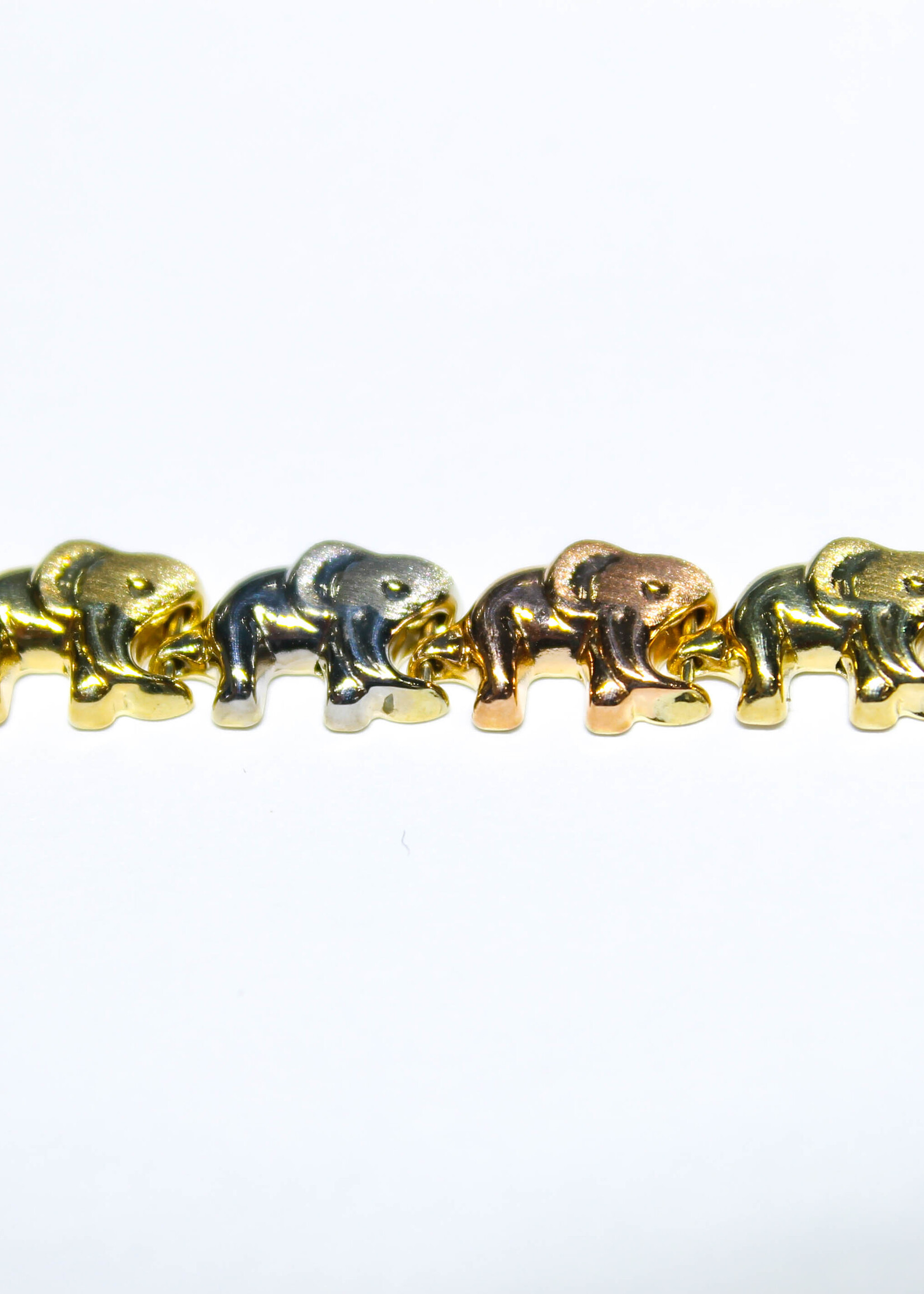 14k Bracelets 14k w/y/r 5.9g eleph