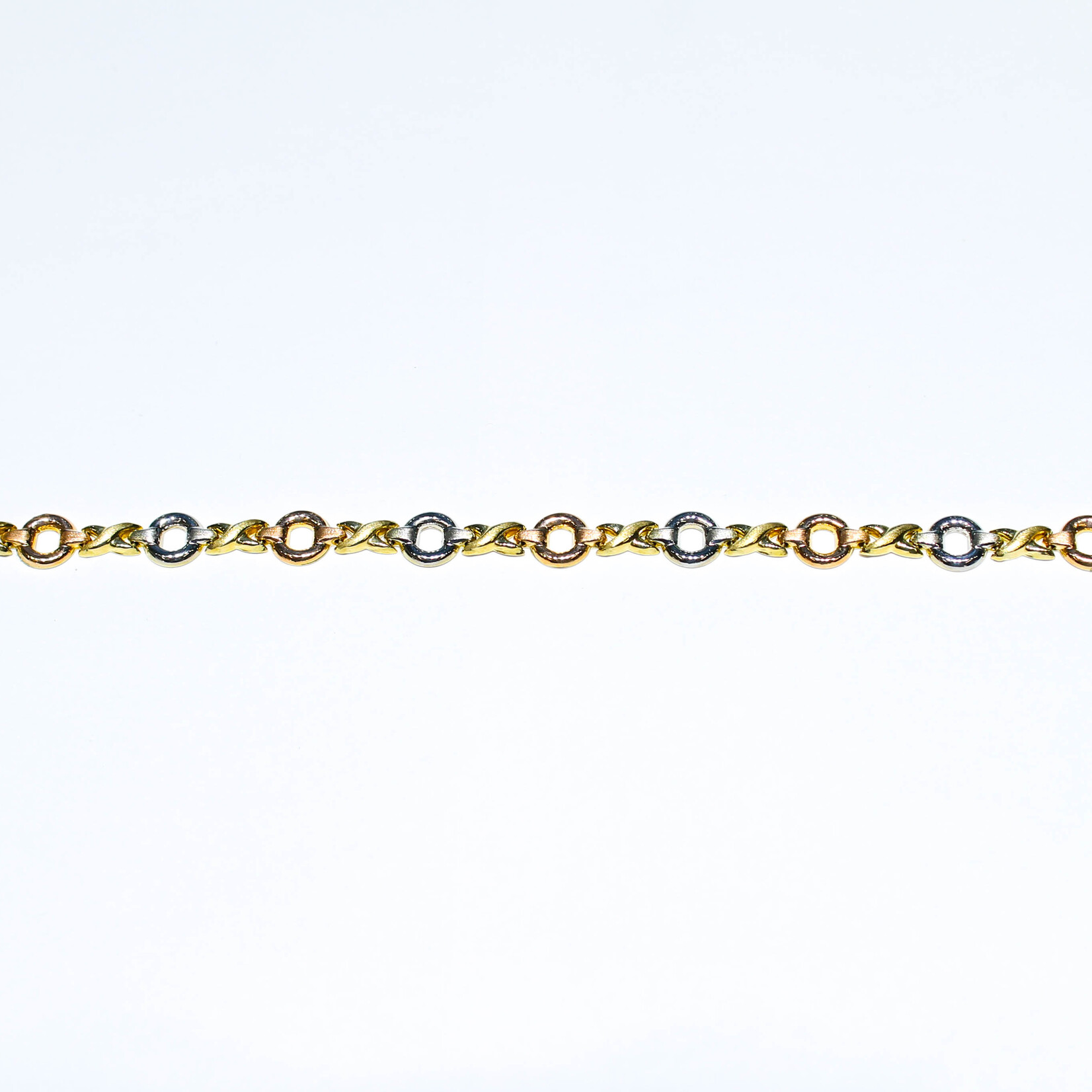 14k bracelets 14k 3ton 8" 4.7g xo