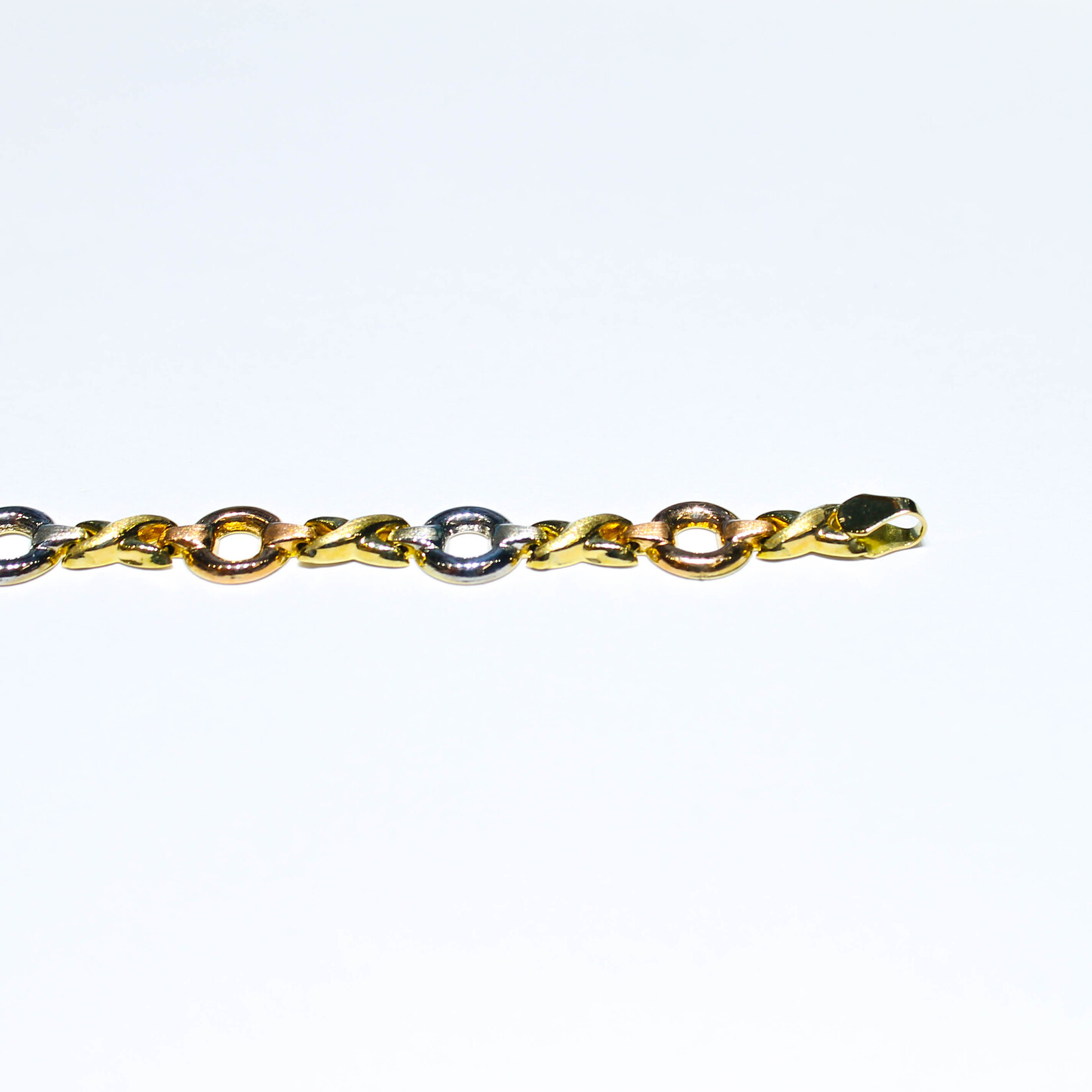 14k bracelets 14k 3ton 8" 4.7g xo