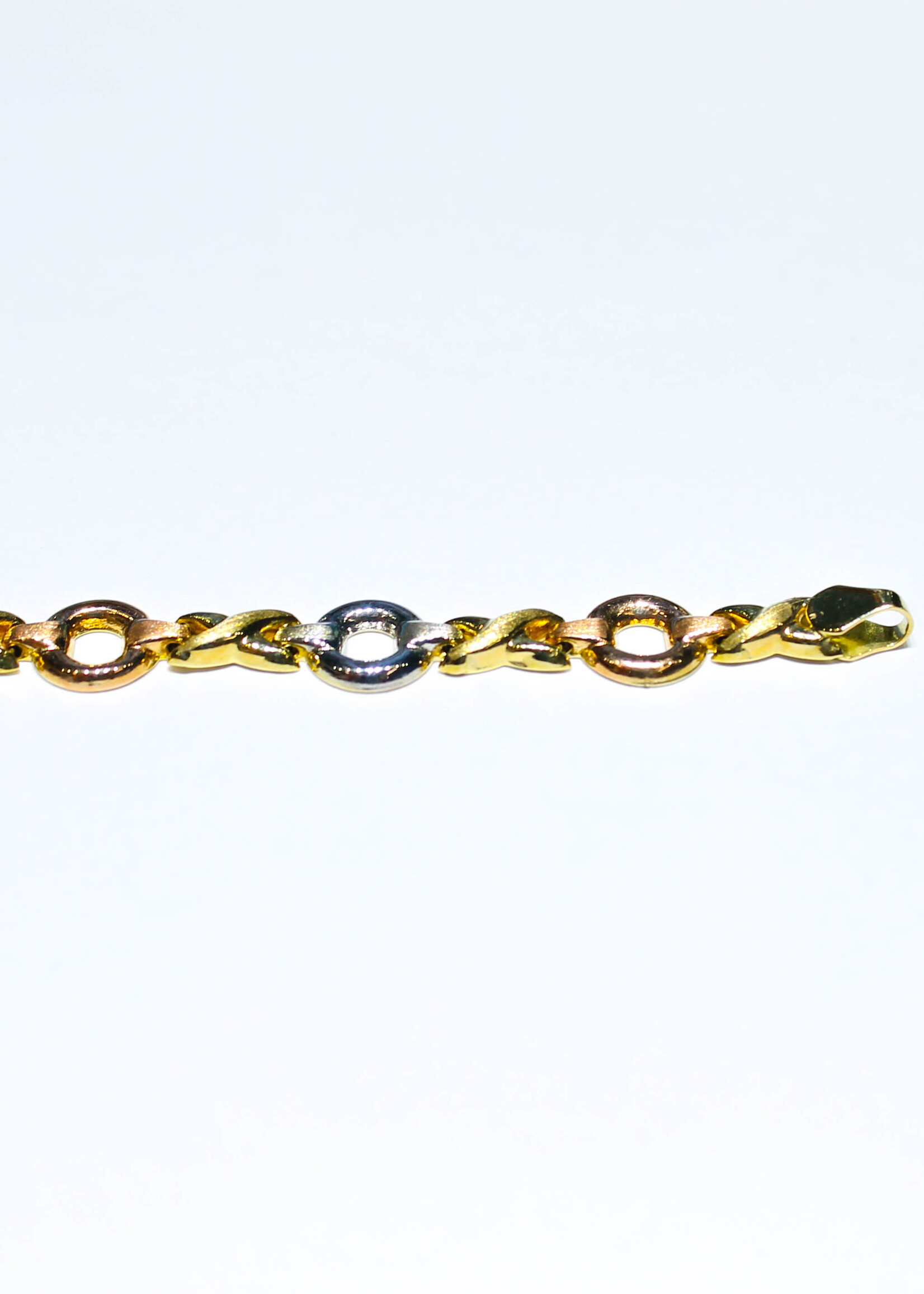 14k bracelets 14k 3ton 8" 4.7g xo