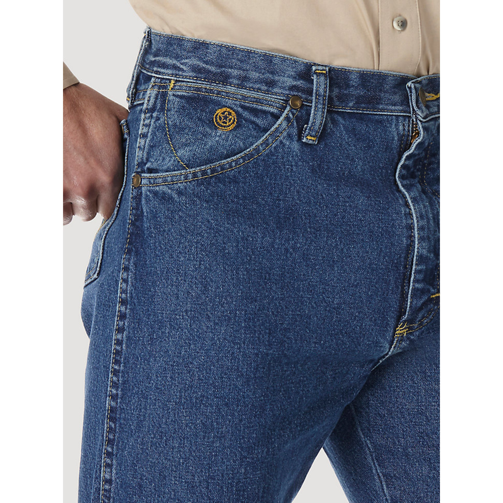 Wrangler George Strait Chemise boutonnée à manches longues pour homme Bleu/rouge