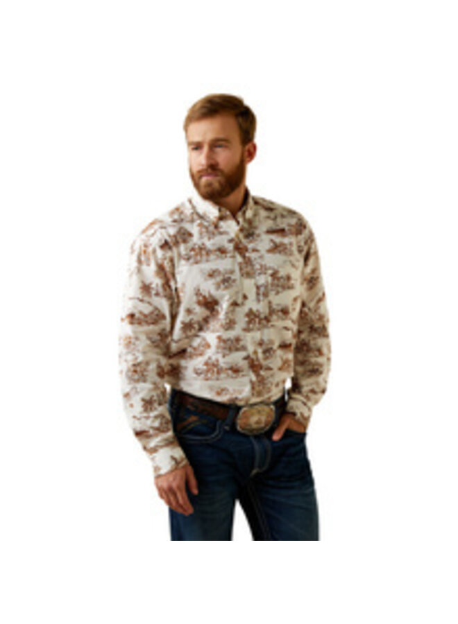 Men's Classic Western Long-Sleeved Shirt