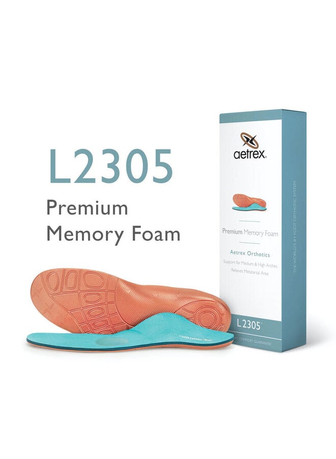 L2305 Premium Memory Foam Supports Medium/High Arches
