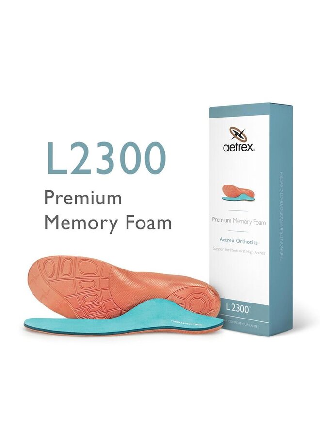 Men's L2300 Premium Memory Foam Medium/High Arches