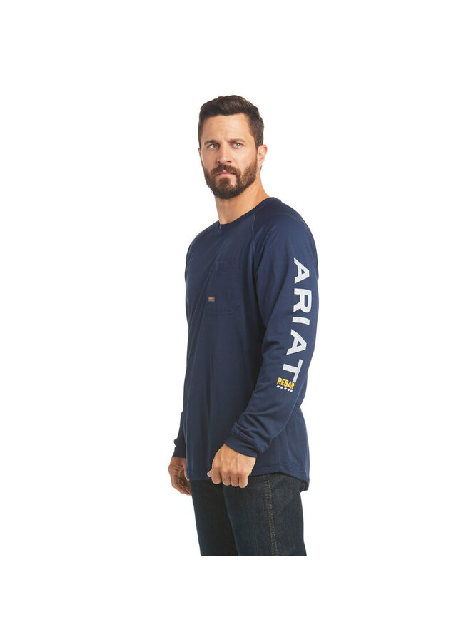 Men's Rebar Heat Fighter Long Sleeve - Navy