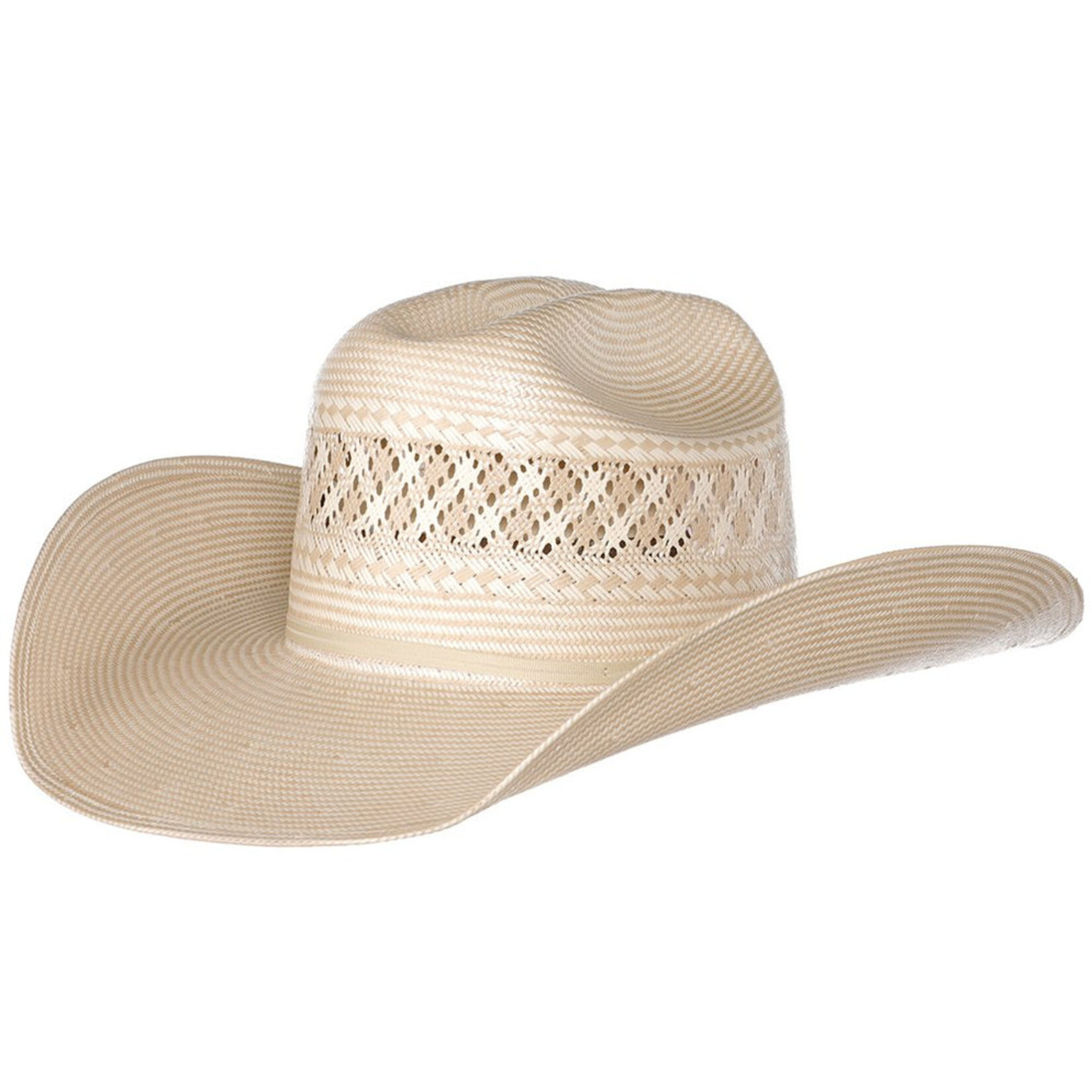 American Hat Straw 2Tone Vented Tan/Ivory