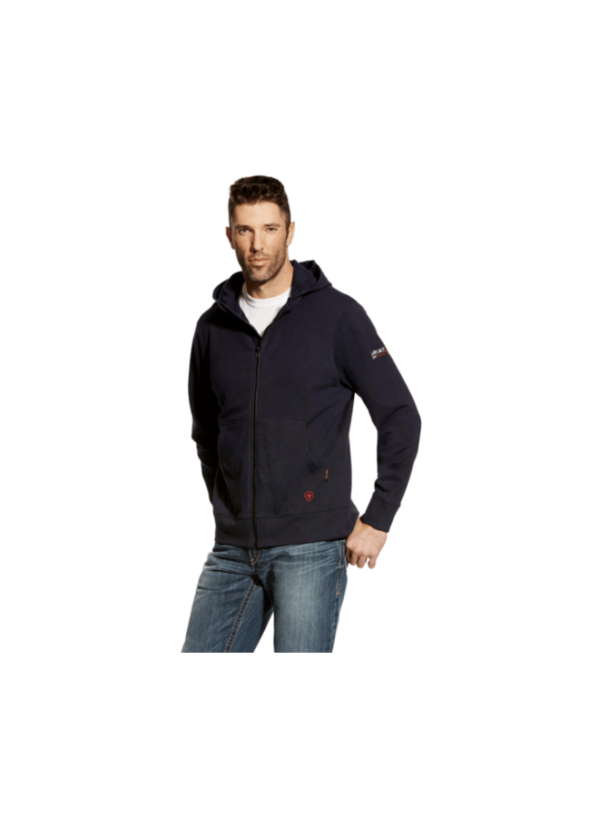 Ariat FR DuraStretch Full Zip Navy Hoodie