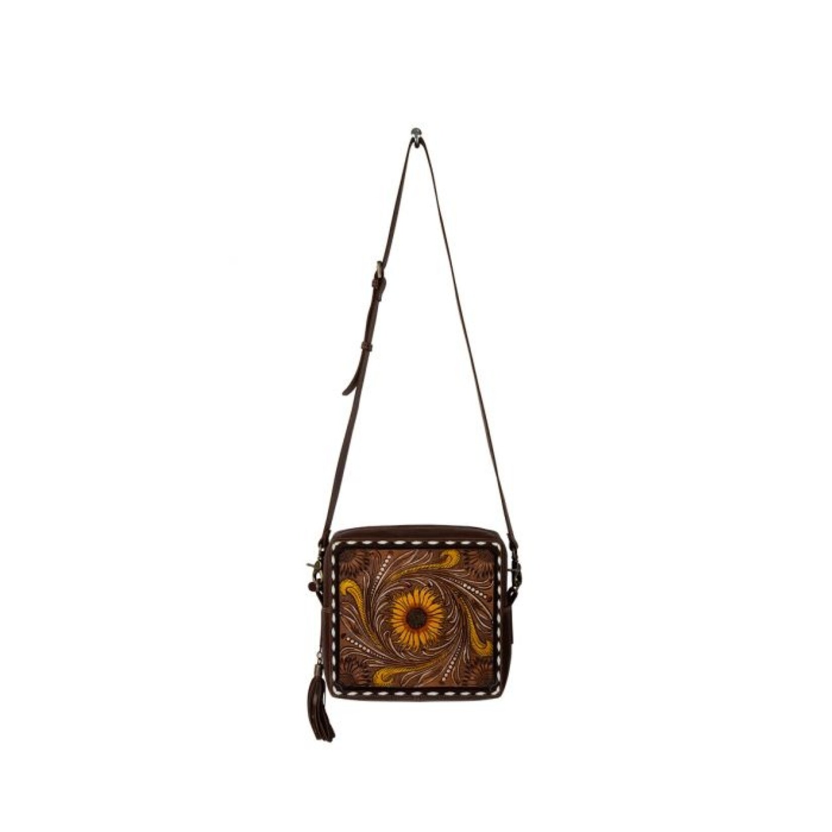 Radiant Sunflowers Hand-Tooled Bag - Howell Western Wear