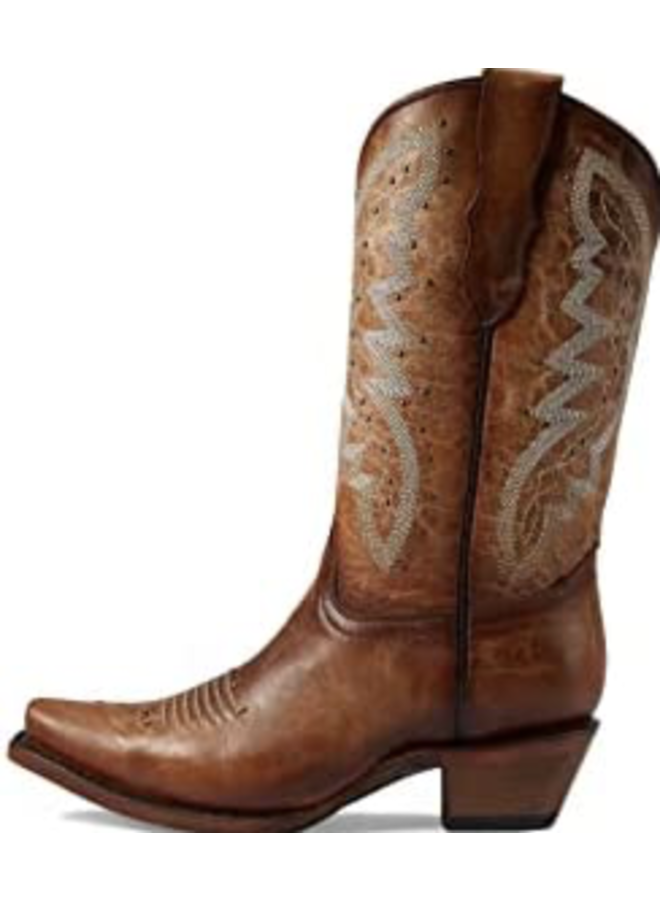 Sand Embroidered & Studded Boot