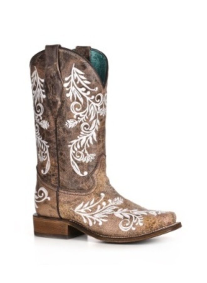 Ladies' Glow Collection Brown/ White Boot