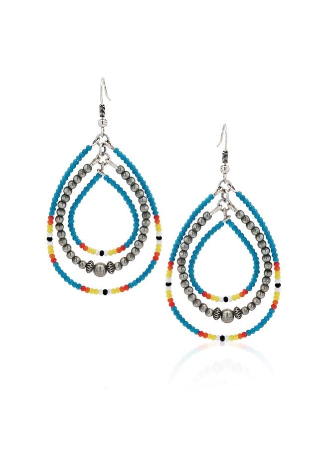 Southwestern Sunrise Beaded Attitude Earrings