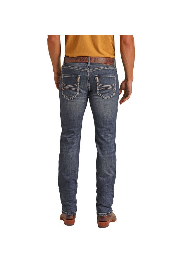 Men's Slim Fit Stretch Revolver Straight Leg Jeans - Rock and Roll