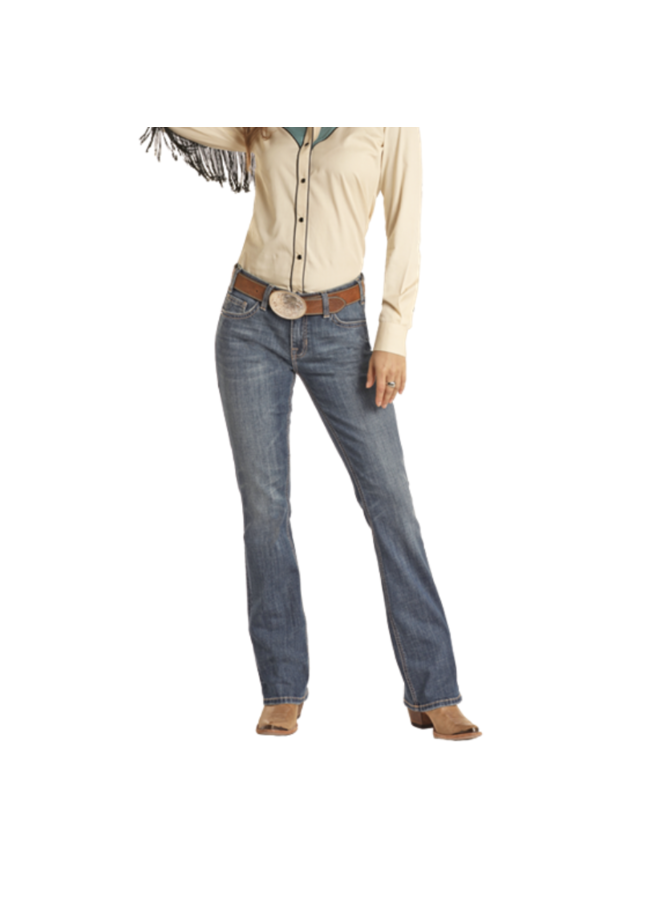 Ladies' Petal Stitch Embroidered Riding Jean