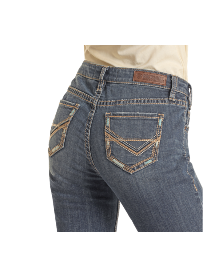 Ladies' Petal Stitch Embroidered Riding Jean