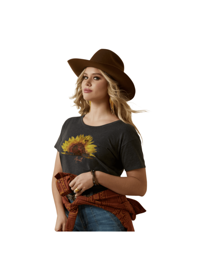 Ladies' Sunflower Cow T-Shirt