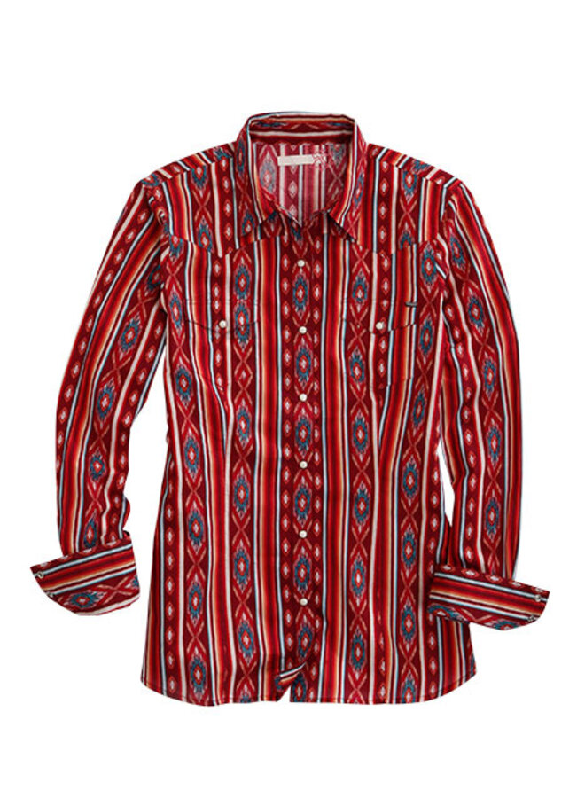 Tin Haul Ladies Aztec Stripe Snap Shirt Howell Western Wear