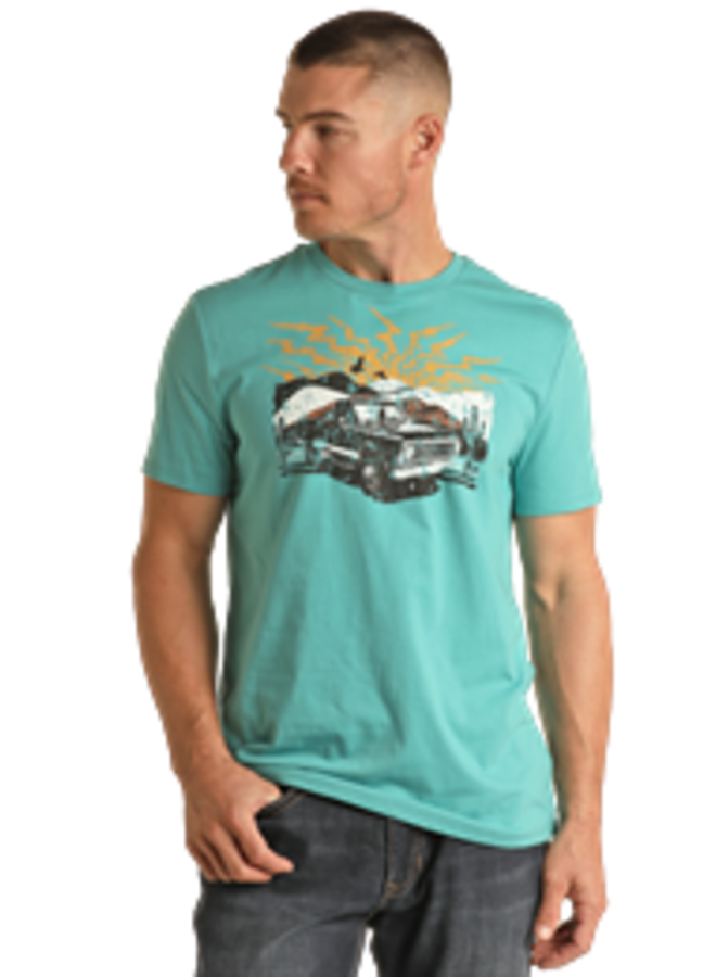 Men's Vintage Car Graphic T-shirt