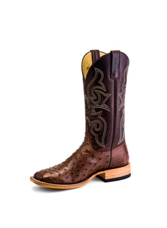 Kango Tobacco Full Quill Ostrich Boot