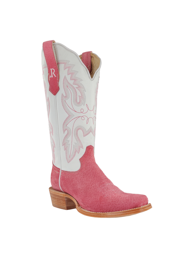 Ladies' Pink Boar Rough Out Boot