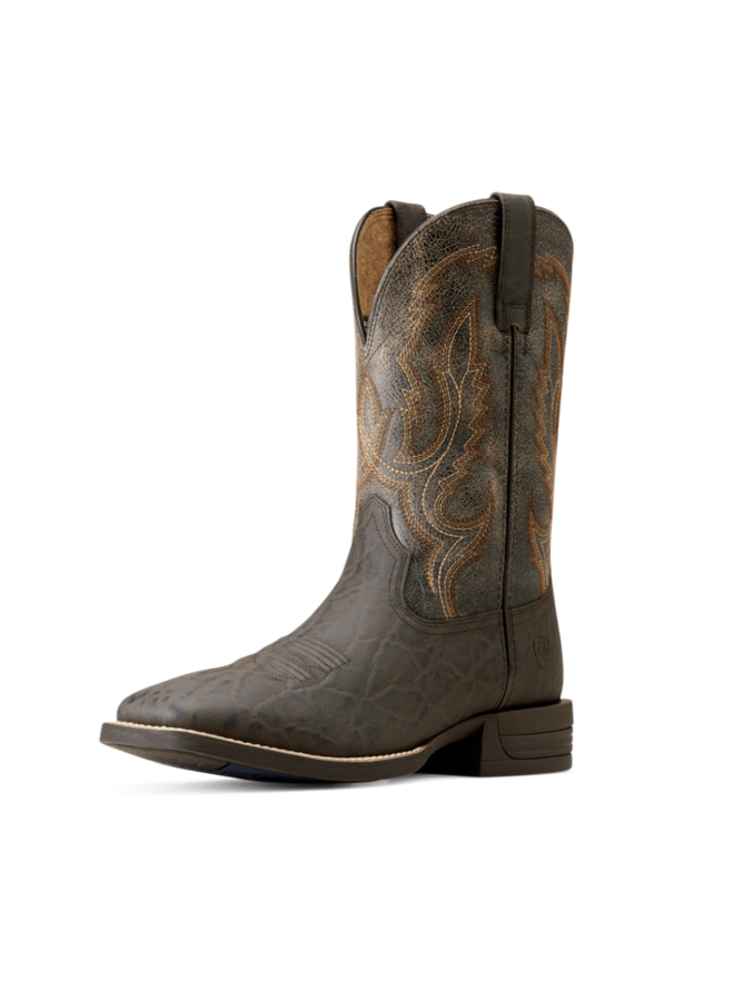 Men's Steadfast Western Chocolate Elephant Print Boot
