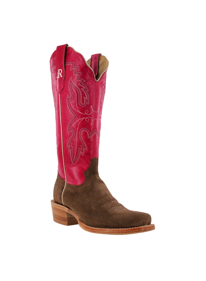 Ladies' Cider Brown Rough Out Boot